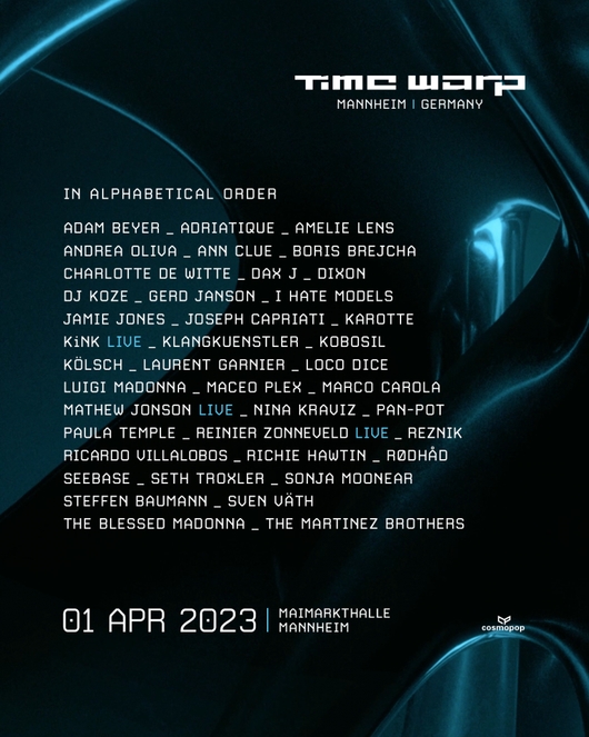 Time Warp announces lineup for 2023 Mannheim edition DJ Mag